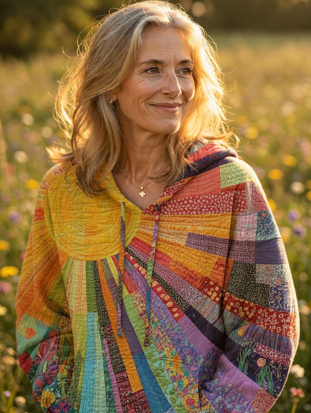 Savannah — Bohemian Patchwork Hoodie