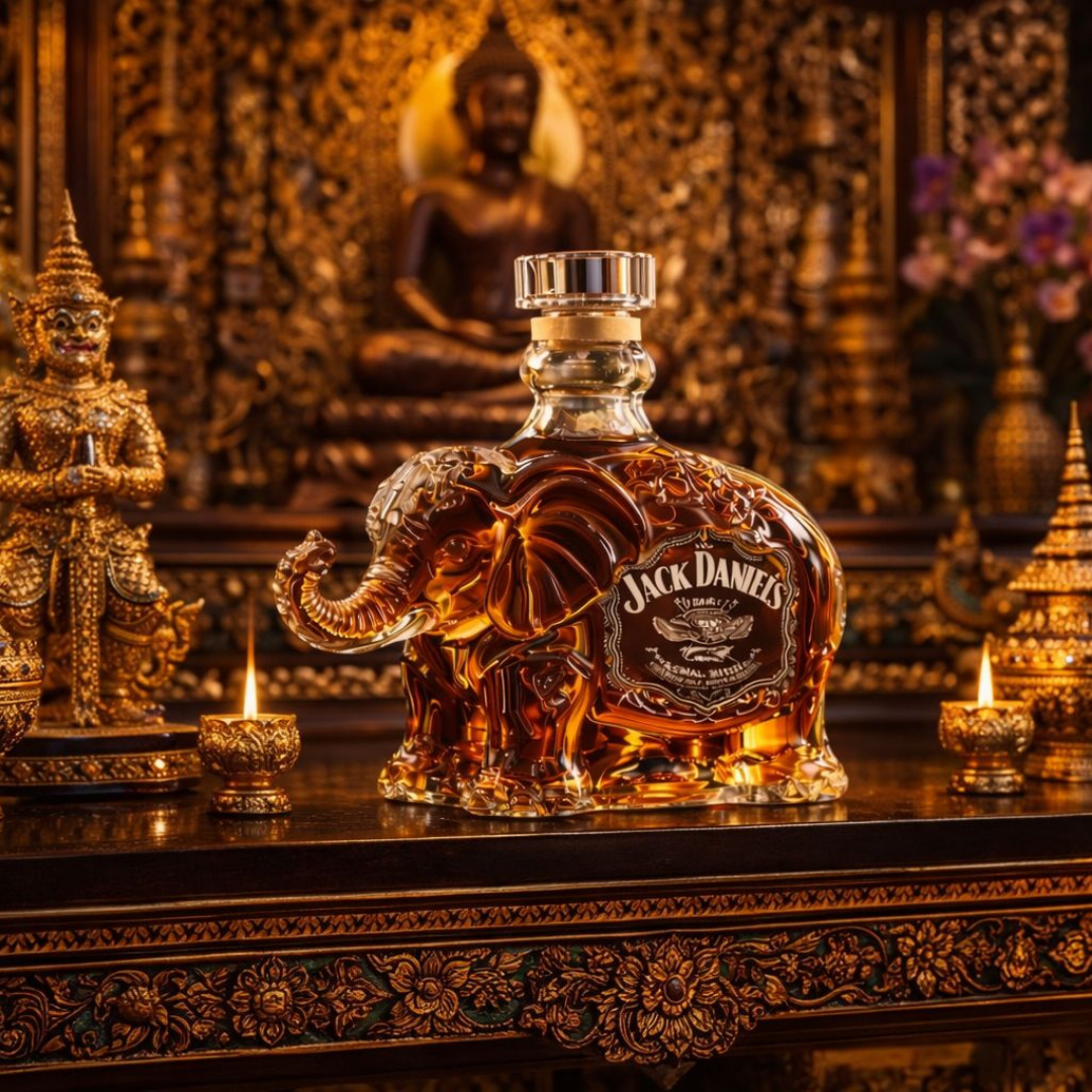 Jack Daniel's Whisky Bottle - Elephant Edition