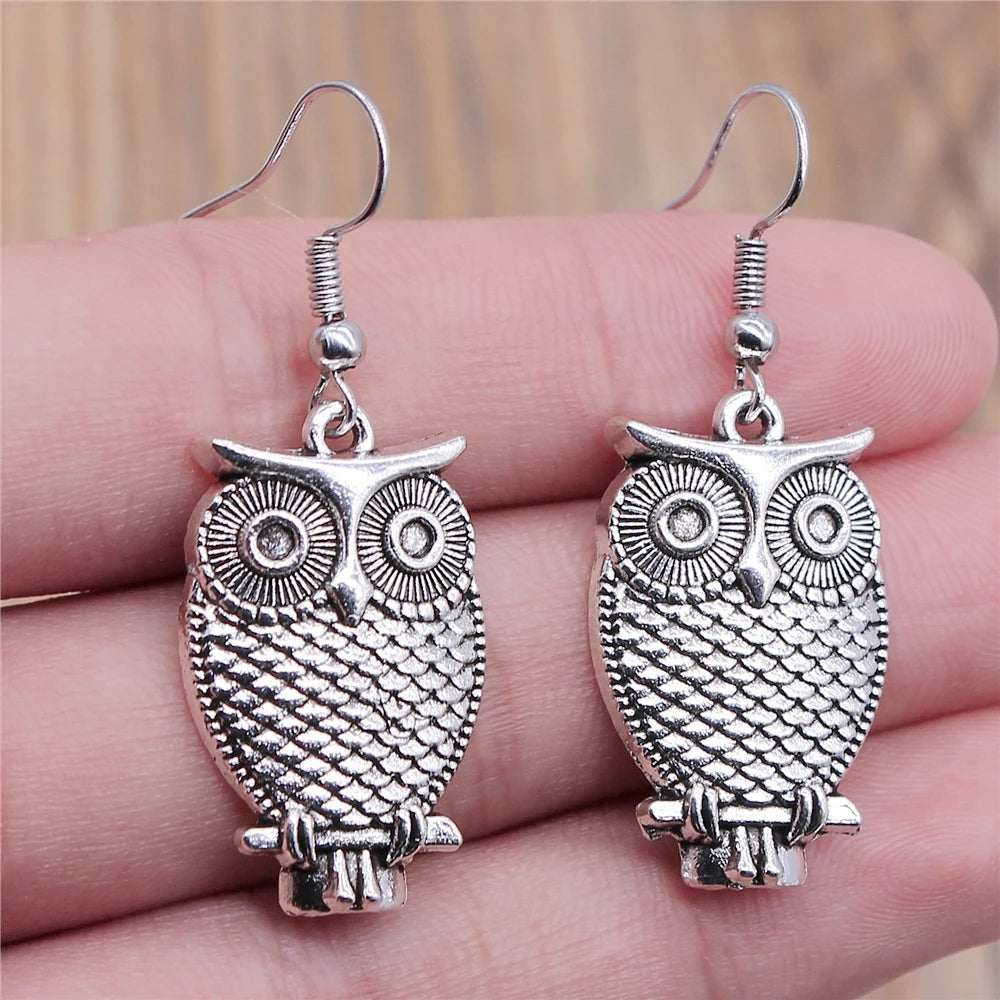 - Vintage Owl Bohemian Earrings