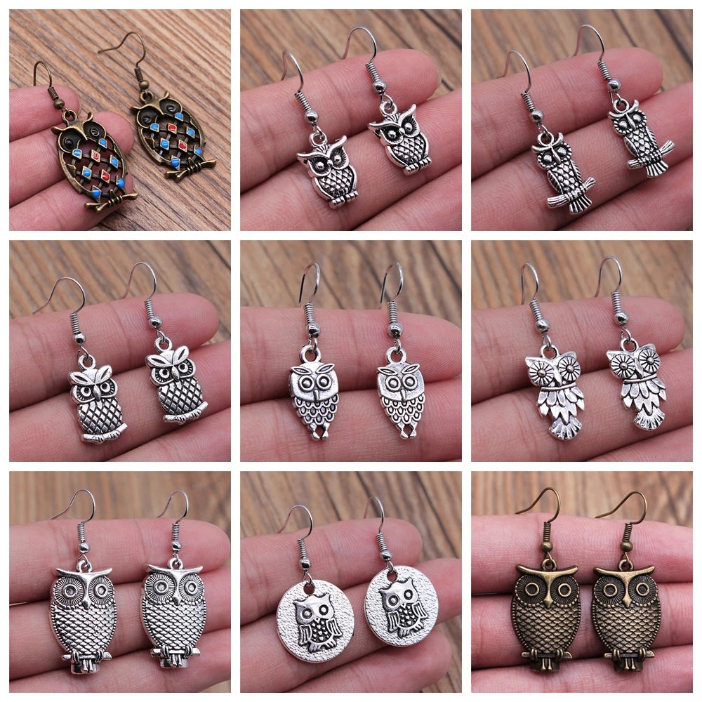 - Vintage Owl Bohemian Earrings