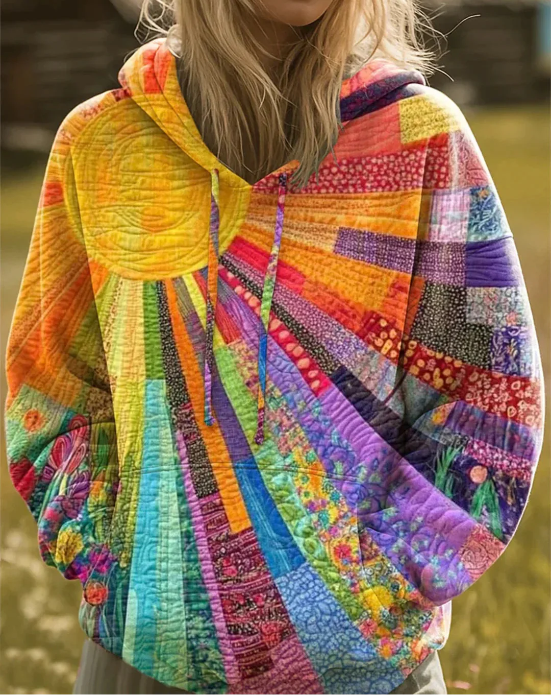 Savannah — Bohemian Patchwork Hoodie